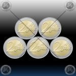 5 x 2 EVRO NEMČIJA (A,D,F,G,J) 2020 "Brandenburg" UNC